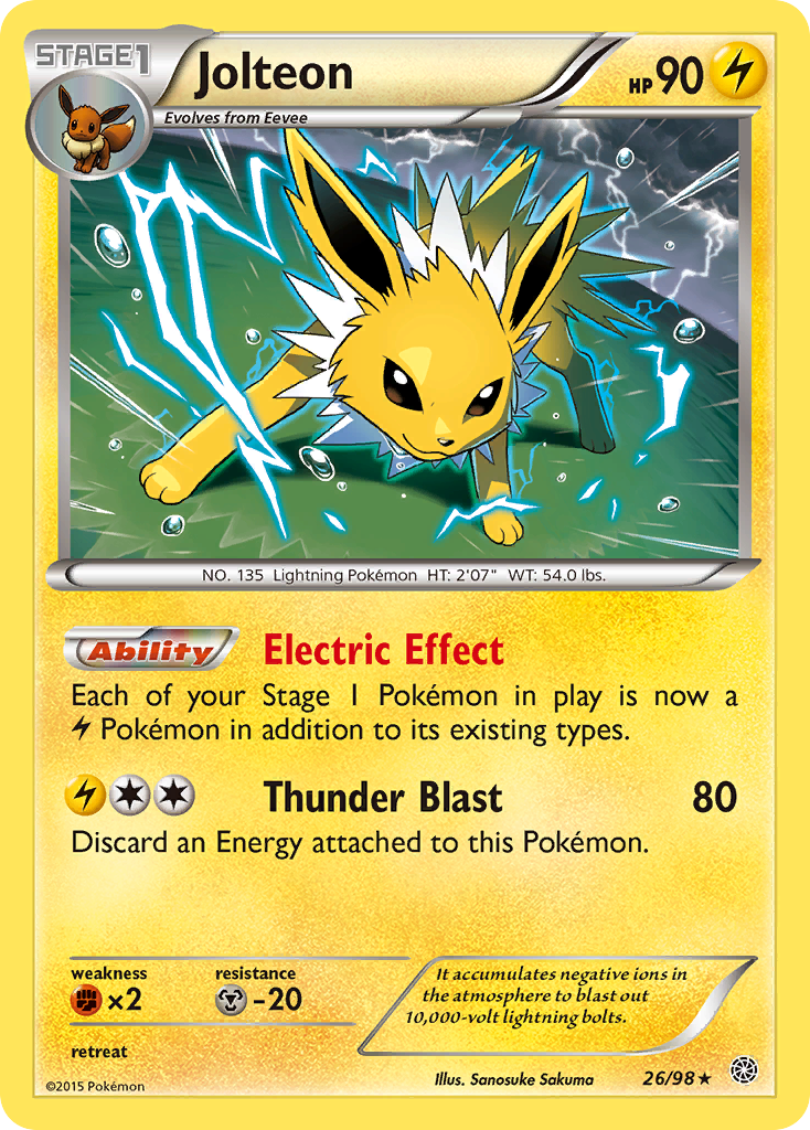 Jolteon (26/98) [XY: Ancient Origins] | Fandemonia Ltd