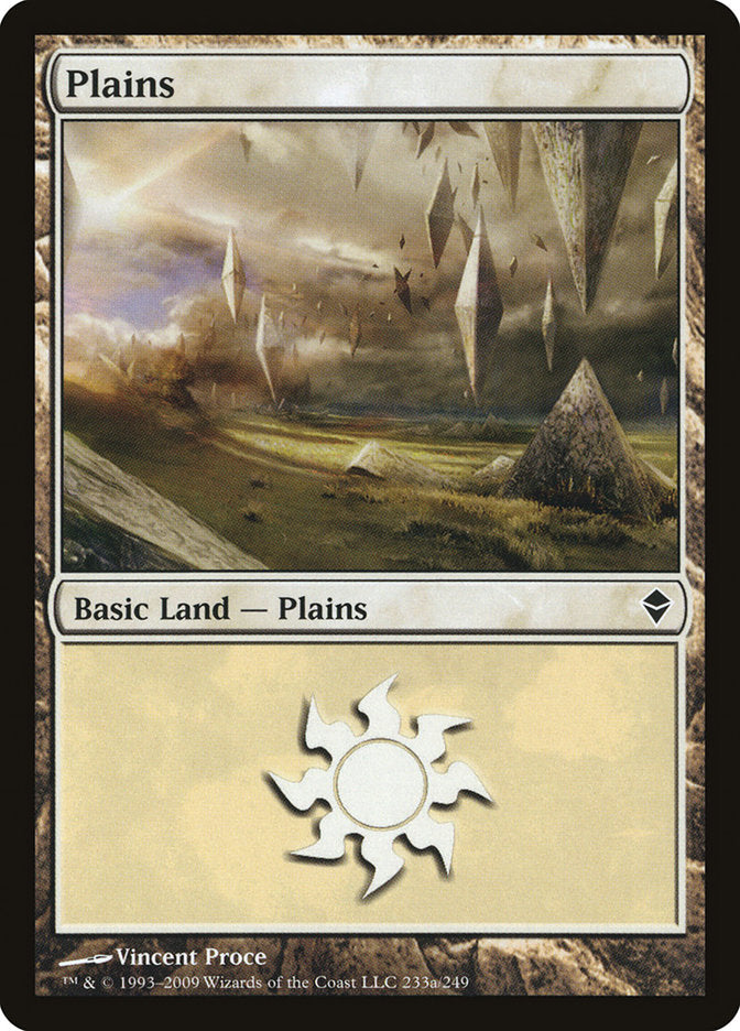 Plains (233a) [Zendikar] | Fandemonia Ltd