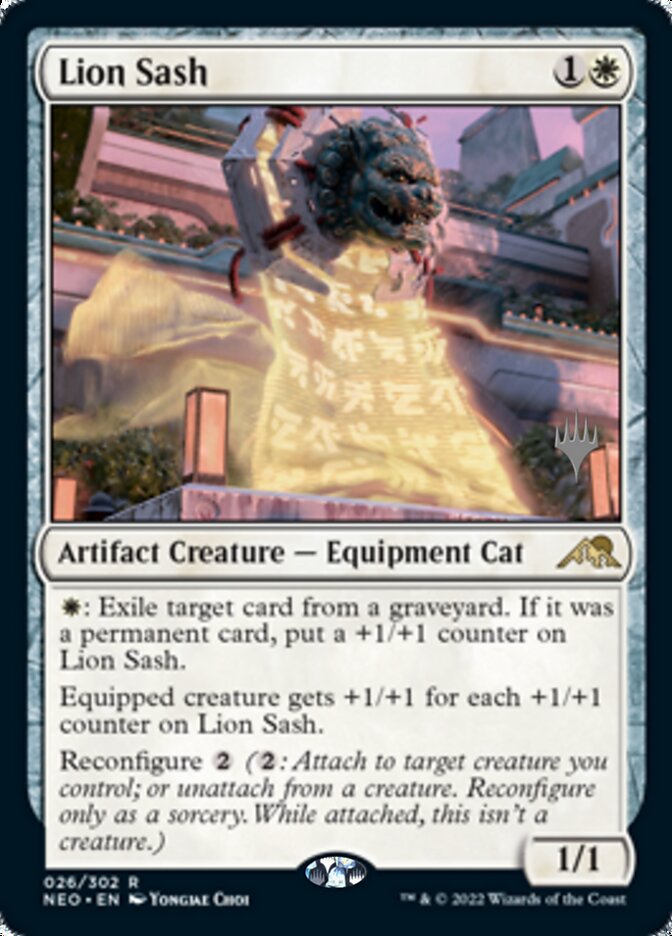 Lion Sash (Promo Pack) [Kamigawa: Neon Dynasty Promos] | Fandemonia Ltd