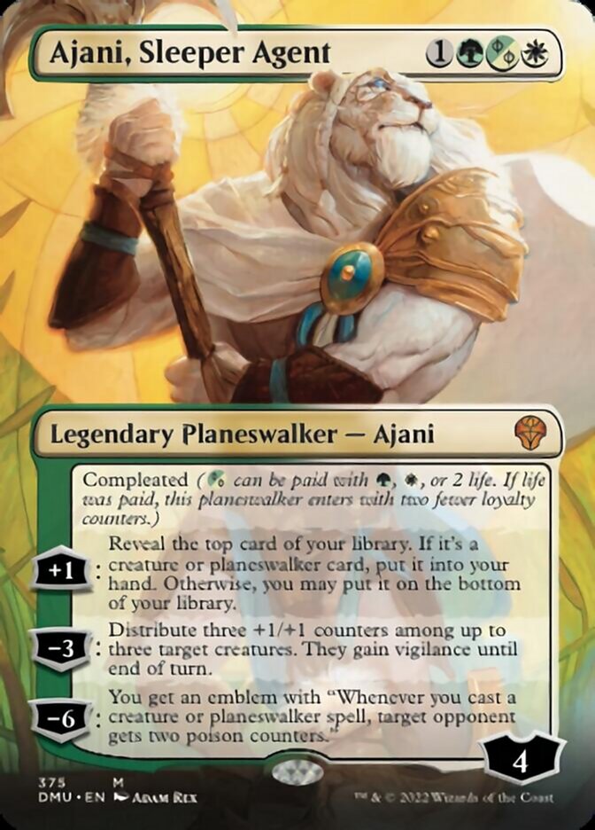 Ajani, Sleeper Agent (Borderless) (375) [Dominaria United] | Fandemonia Ltd