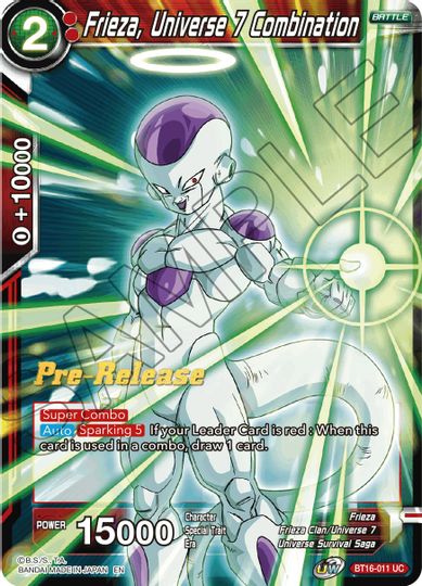 Frieza, Universe 7 Combination (BT16-011) [Realm of the Gods Prerelease Promos] | Fandemonia Ltd