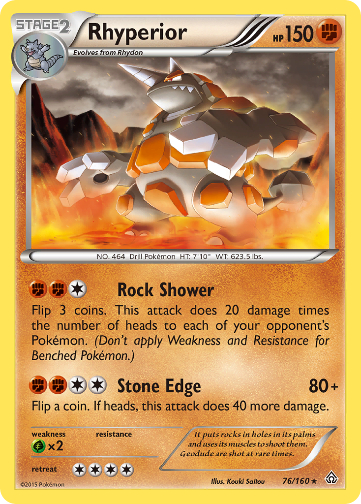 Rhyperior (76/160) [XY: Primal Clash] | Fandemonia Ltd