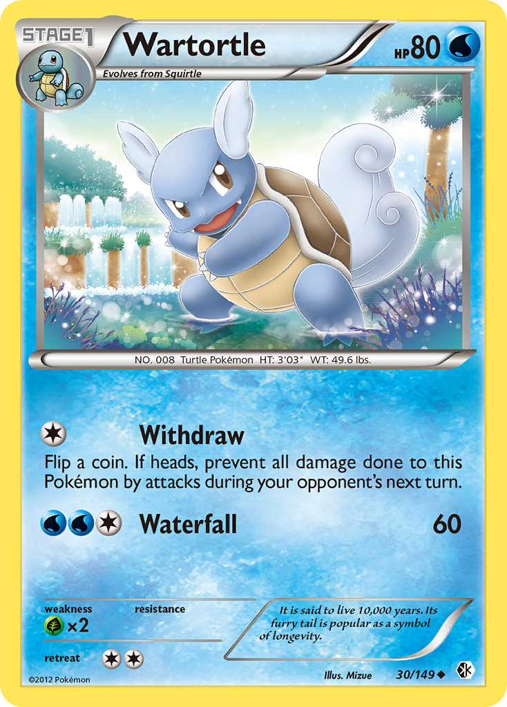 Wartortle (30/149) [Black & White: Boundaries Crossed] | Fandemonia Ltd