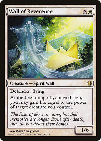 Wall of Reverence [Commander 2013] | Fandemonia Ltd