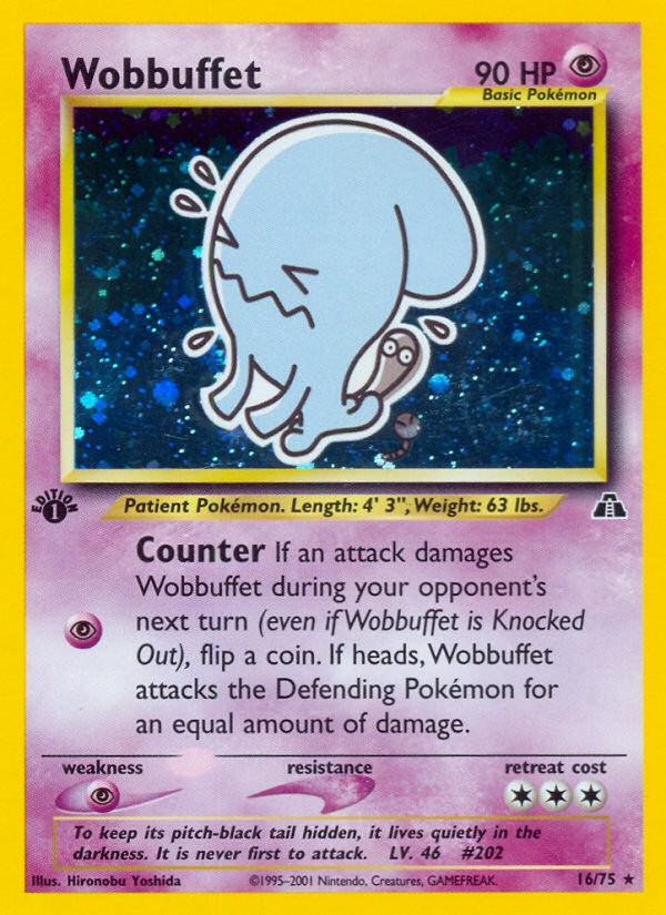 Wobbuffet (16/75) [Neo Discovery 1st Edition] | Fandemonia Ltd