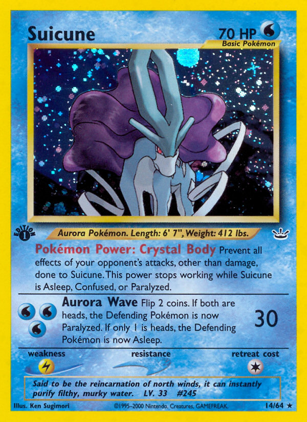 Suicune (14/64) [Neo Revelation 1st Edition] | Fandemonia Ltd