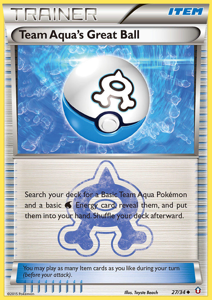 Team Aqua's Great Ball (27/34) [XY: Double Crisis] | Fandemonia Ltd