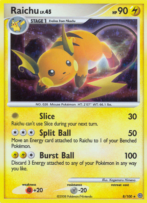 Raichu (8/100) [Diamond & Pearl: Stormfront] | Fandemonia Ltd