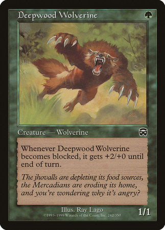 Deepwood Wolverine [Mercadian Masques] | Fandemonia Ltd