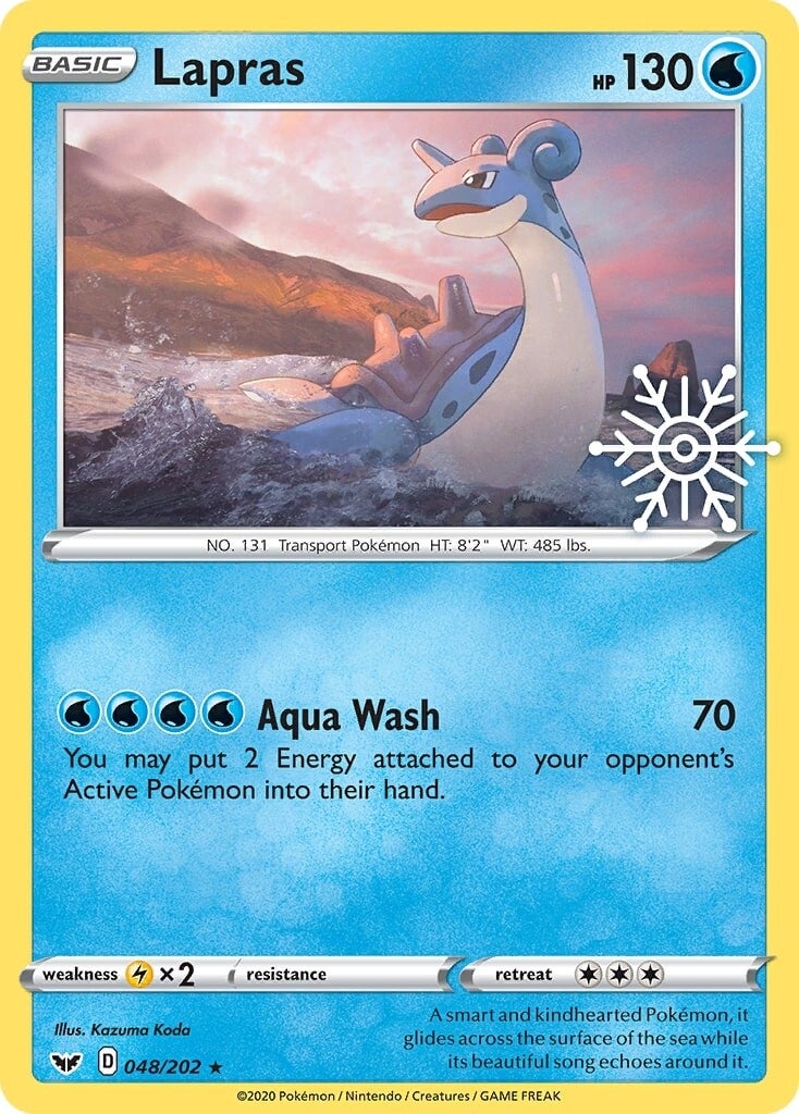 Lapras (048/202) (Holiday Calendar) [Sword & Shield: Base Set] | Fandemonia Ltd