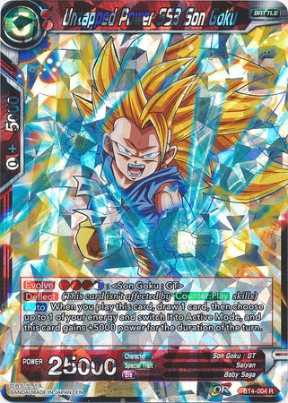 Untapped Power SS3 Son Goku (Shatterfoil) (BT4-004) [Dragon Brawl] | Fandemonia Ltd