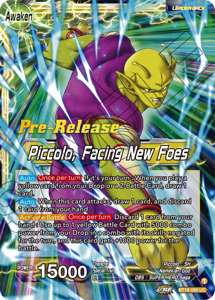 Piccolo // Piccolo, Facing New Foes (BT18-090) [Dawn of the Z-Legends Prerelease Promos] | Fandemonia Ltd