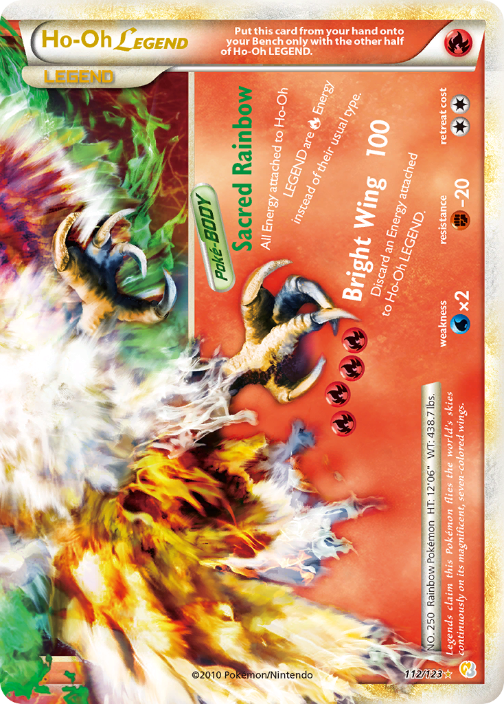 Ho-Oh LEGEND (112/123) [HeartGold & SoulSilver: Base Set] | Fandemonia Ltd