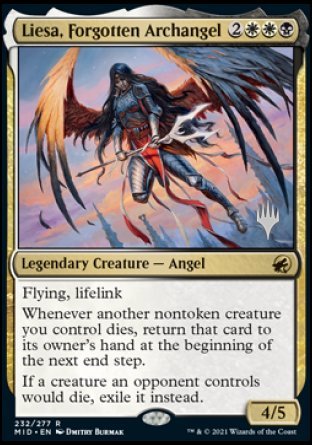 Liesa, Forgotten Archangel (Promo Pack) [Innistrad: Midnight Hunt Promos] | Fandemonia Ltd