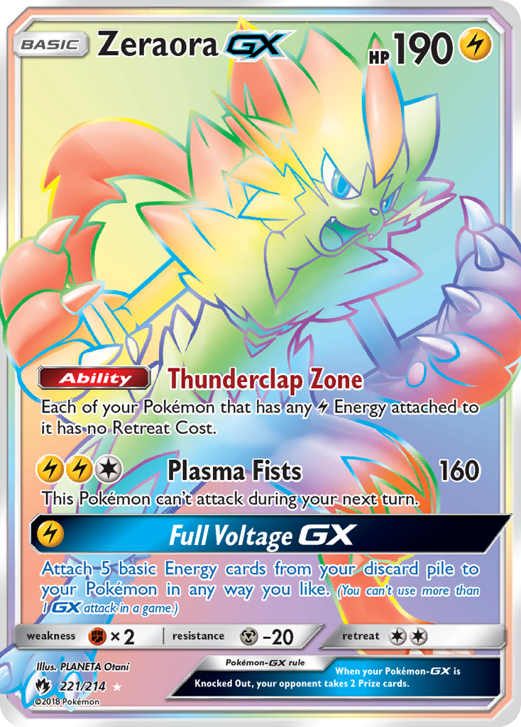 Zeraora GX (221/214) [Sun & Moon: Lost Thunder] | Fandemonia Ltd