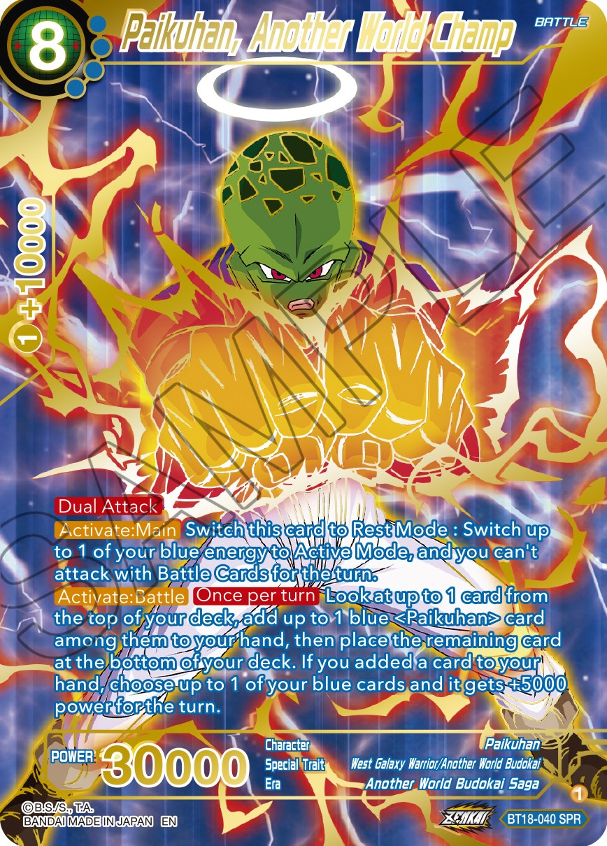 Paikuhan, Another World Champ (SPR) (BT18-040) [Dawn of the Z-Legends] | Fandemonia Ltd