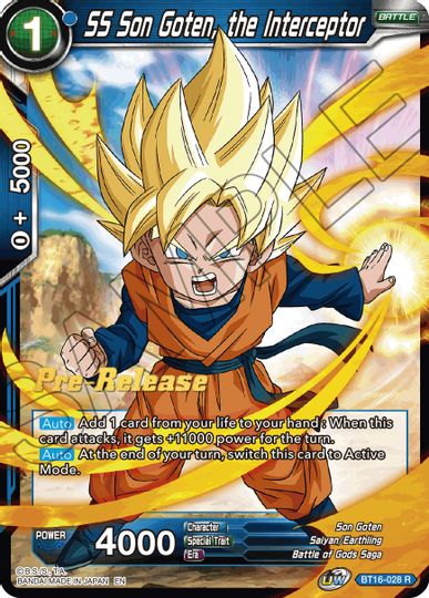 SS Son Goten, the Interceptor (BT16-028) [Realm of the Gods Prerelease Promos] | Fandemonia Ltd