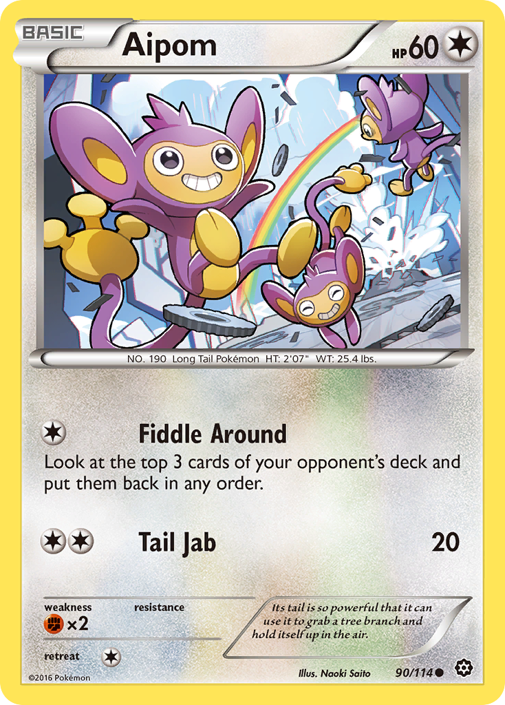 Aipom (90/114) [XY: Steam Siege] | Fandemonia Ltd