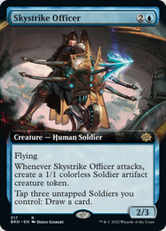 Skystrike Officer (Extended Art) [The Brothers' War] | Fandemonia Ltd