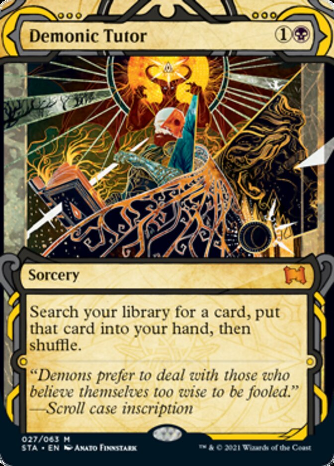 Demonic Tutor (Etched Foil) [Strixhaven Mystical Archive] | Fandemonia Ltd