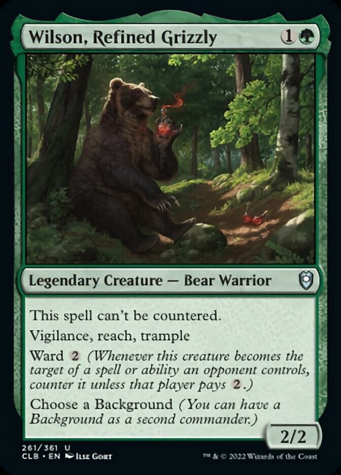 Wilson, Refined Grizzly [Commander Legends: Battle for Baldur's Gate] | Fandemonia Ltd