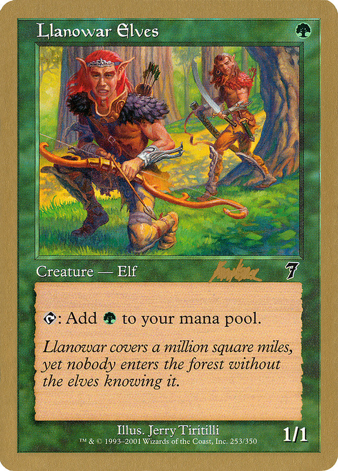 Llanowar Elves (Brian Kibler) [World Championship Decks 2002] | Fandemonia Ltd