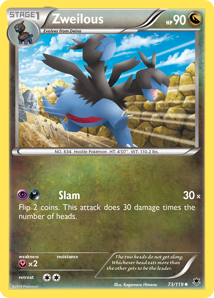 Zweilous (73/119) [XY: Phantom Forces] | Fandemonia Ltd