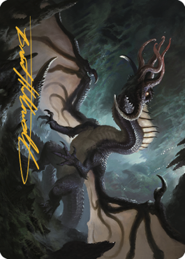 Brainstealer Dragon Art Card (Gold-Stamped Signature) [Commander Legends: Battle for Baldur's Gate Art Series] | Fandemonia Ltd