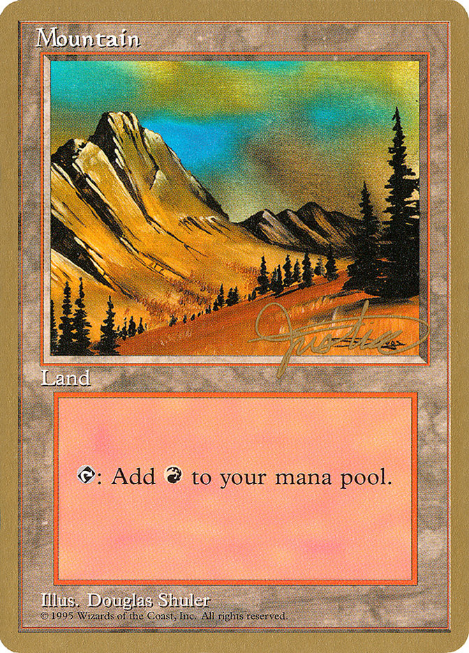 Mountain (mj375) (Mark Justice) [Pro Tour Collector Set] | Fandemonia Ltd