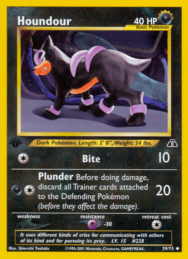 Houndour (39/75) [Neo Discovery 1st Edition] | Fandemonia Ltd