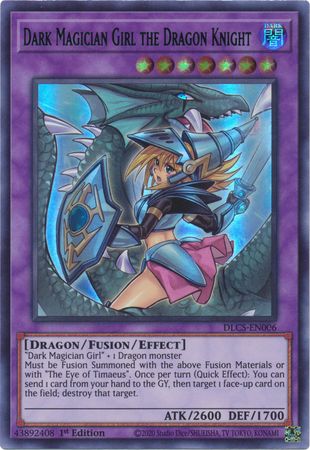 Dark Magician Girl the Dragon Knight (Alternate Art) (Blue) [DLCS-EN006] Ultra Rare | Fandemonia Ltd