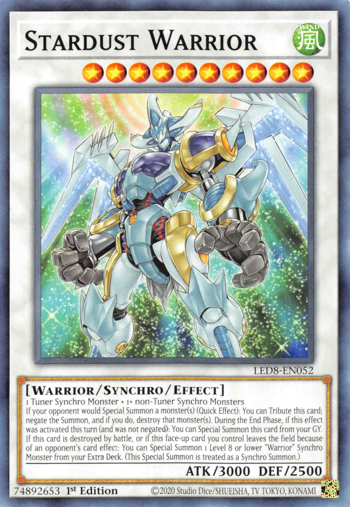 Stardust Warrior [LED8-EN052] Common | Fandemonia Ltd