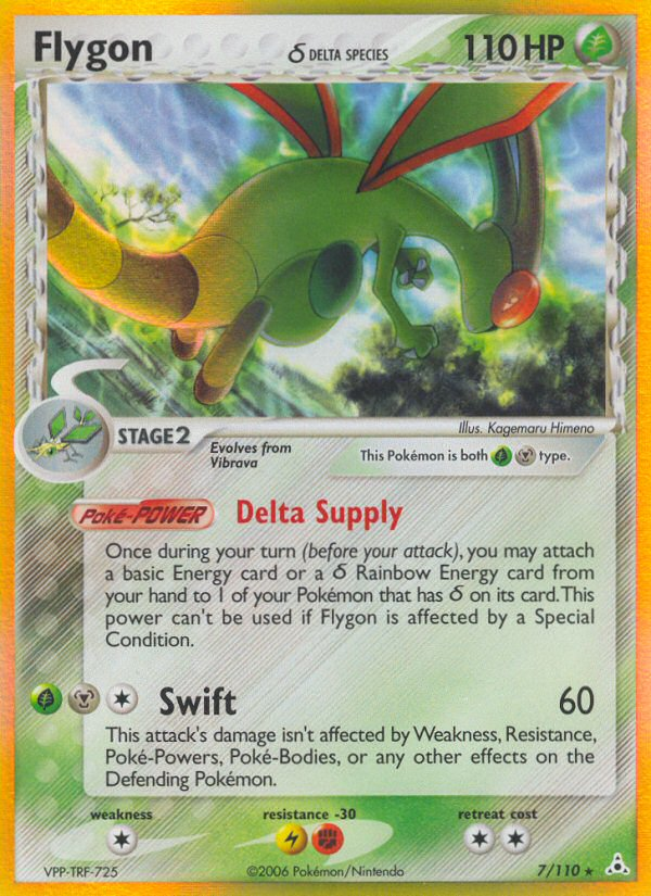 Flygon (7/110) (Delta Species) [EX: Holon Phantoms] | Fandemonia Ltd