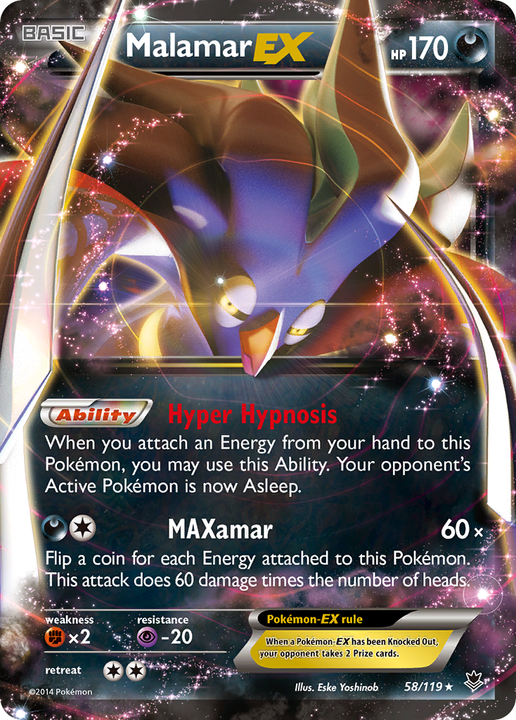 Malamar EX (58/119) [XY: Phantom Forces] | Fandemonia Ltd