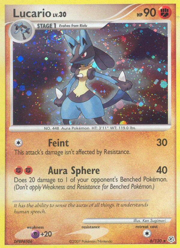 Lucario (6/130) [Diamond & Pearl: Base Set] | Fandemonia Ltd