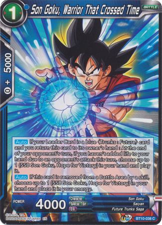 Son Goku, Warrior That Crossed Time [BT10-038] | Fandemonia Ltd