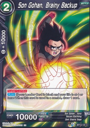 Son Gohan, Brainy Backup [BT12-131] | Fandemonia Ltd