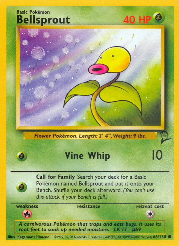 Bellsprout (66/130) [Base Set 2] | Fandemonia Ltd