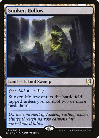 Sunken Hollow [Commander 2019] | Fandemonia Ltd