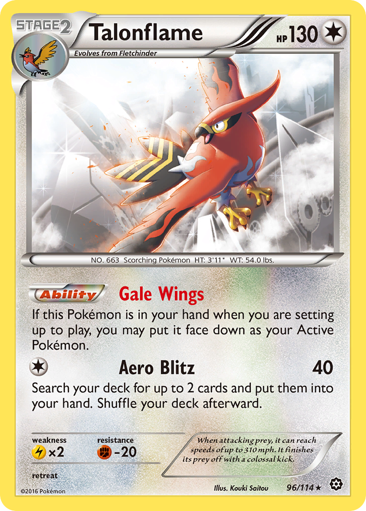 Talonflame (96/114) [XY: Steam Siege] | Fandemonia Ltd