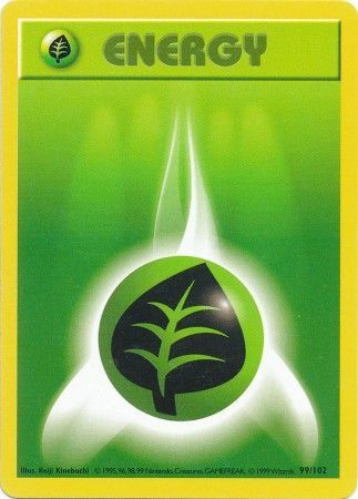 Grass Energy (99/102) [Base Set Shadowless Unlimited] | Fandemonia Ltd