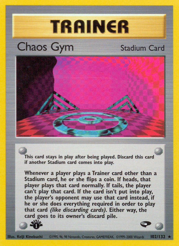 Chaos Gym (102/132) [Gym Challenge 1st Edition] | Fandemonia Ltd