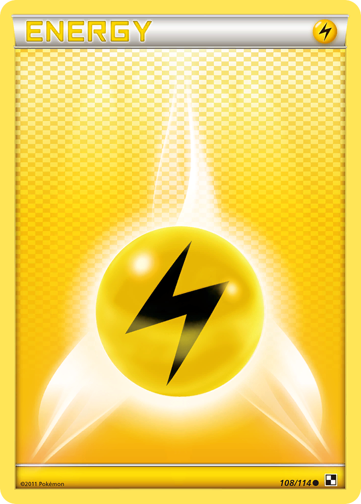 Lightning Energy (108/114) [Black & White: Base Set] | Fandemonia Ltd