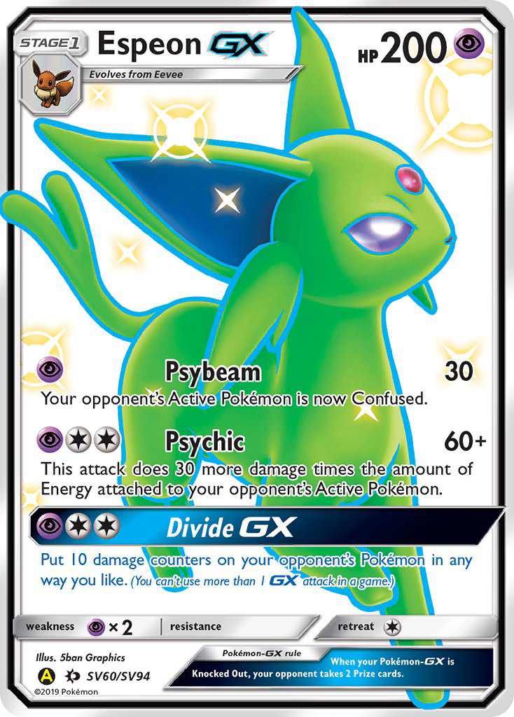 Espeon GX (SV60/SV94) [Sun & Moon: Hidden Fates - Shiny Vault] | Fandemonia Ltd