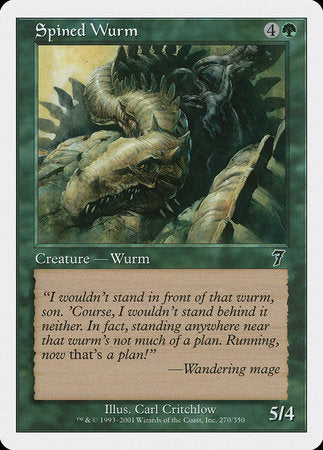 Spined Wurm [Seventh Edition] | Fandemonia Ltd