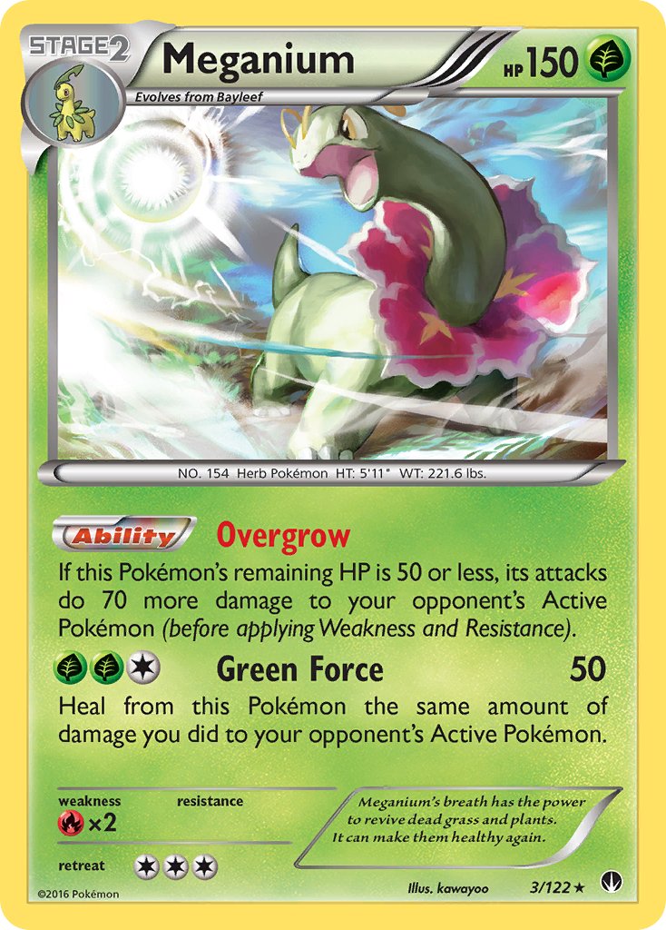 Meganium (3/122) (Cosmos Holo) (Blister Exclusive) [XY: BREAKpoint] | Fandemonia Ltd