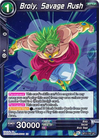 Broly, Savage Rush [BT11-147] | Fandemonia Ltd