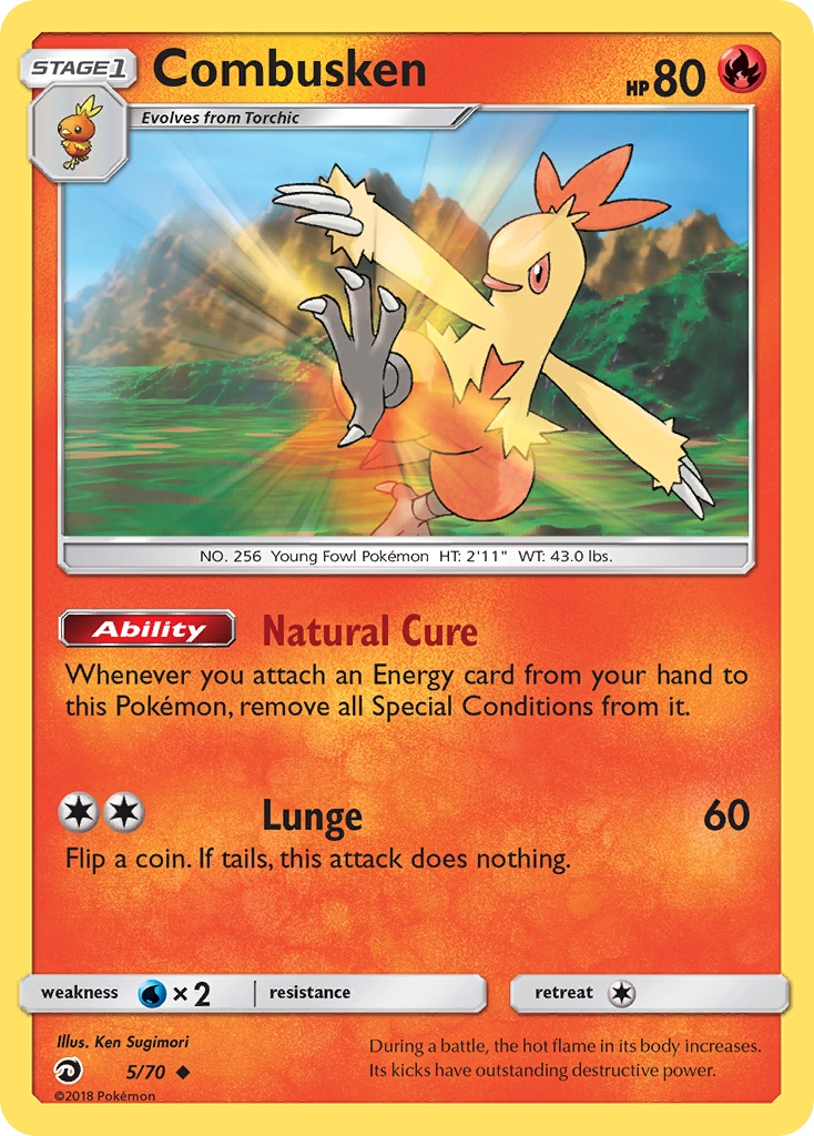 Combusken (5/70) [Sun & Moon: Dragon Majesty] | Fandemonia Ltd