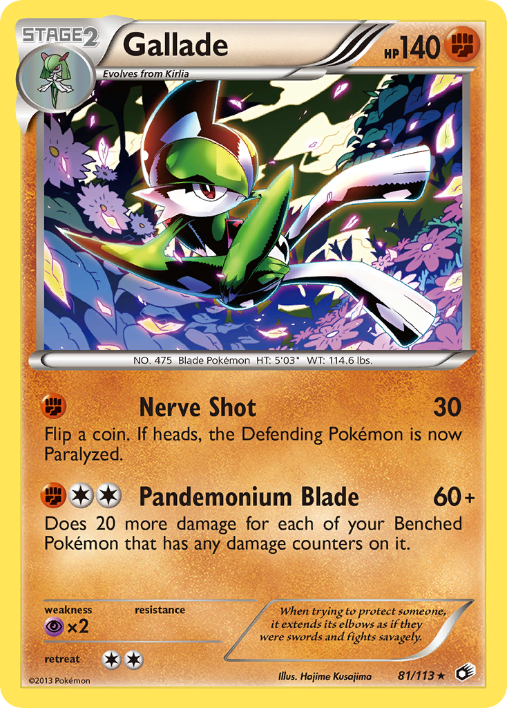 Gallade (81/113) [Black & White: Legendary Treasures] | Fandemonia Ltd