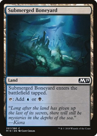 Submerged Boneyard [Core Set 2019] | Fandemonia Ltd